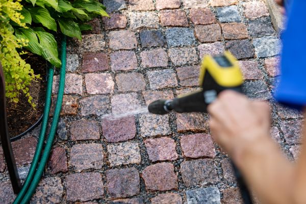 Paver Sidewalk Cleaning in San Diego