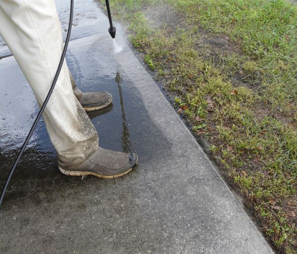 Concrete Slab Powerwashing in San Diego